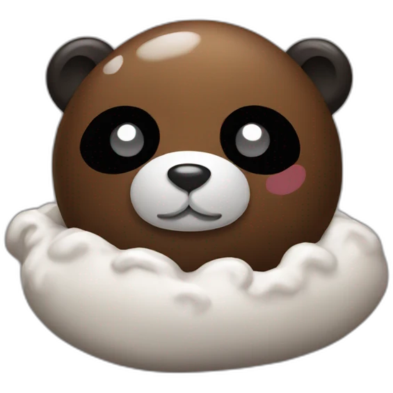 Poop panda emoji