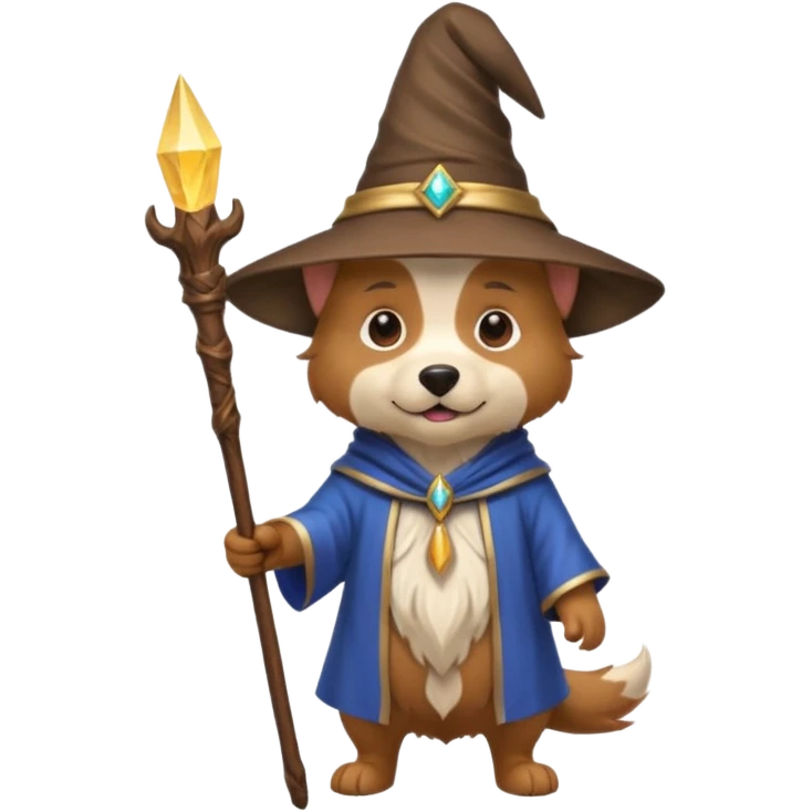 Dog wizard emoji