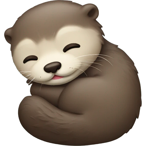 Sleepy otter emoji