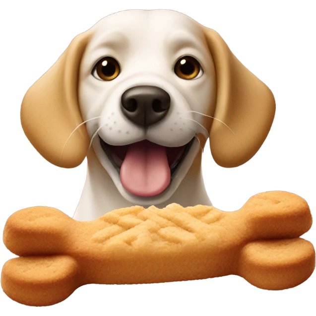 Doggie eating a snickerdoodle  emoji