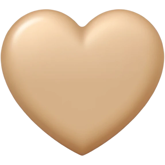 Light tan heart emoji