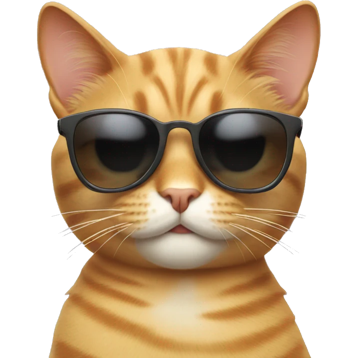 Cat with sunglasses emoji