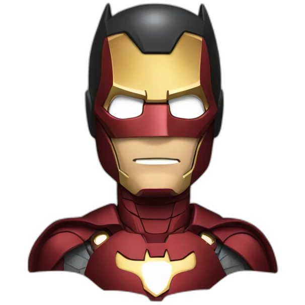 Batman with Iron Man suit emoji