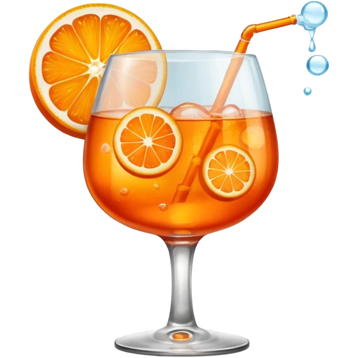 in the same glass as the aperol emoji
