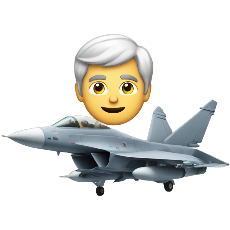 Martin Apprich in a fighter jet emoji