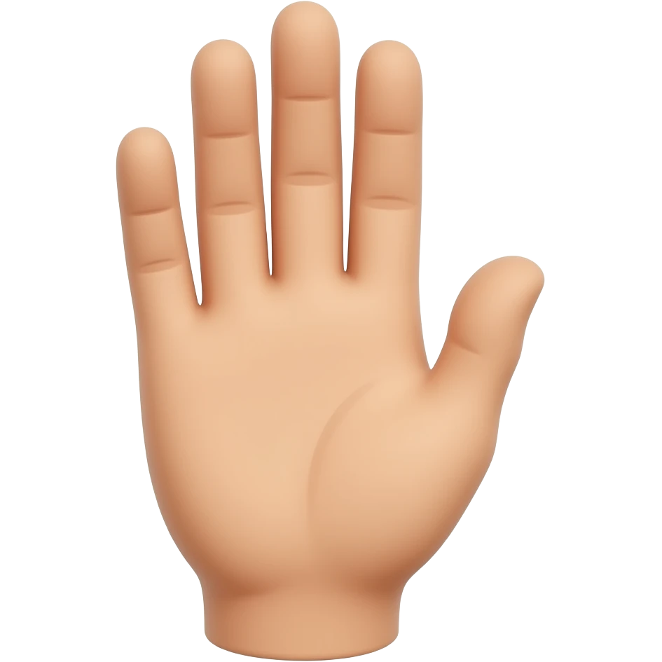 3d hand sculptures emoji