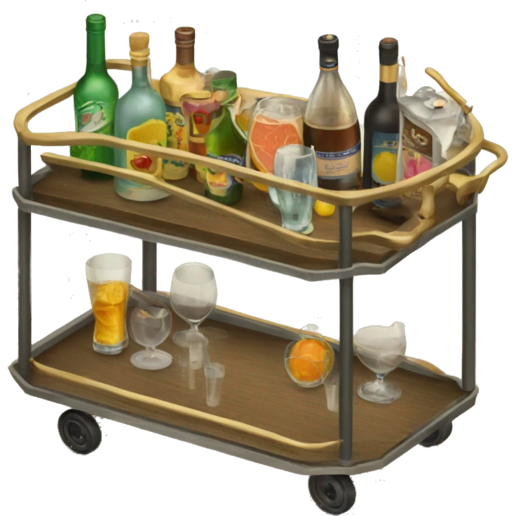 Bar cart emoji