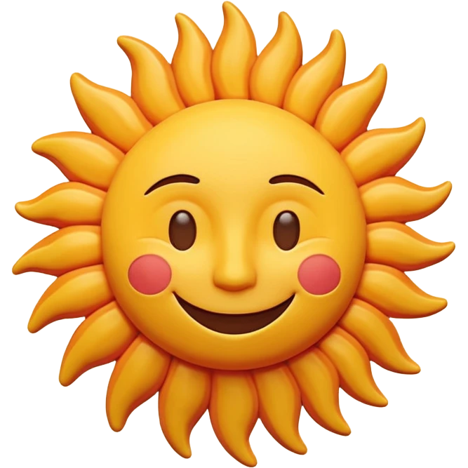 smiling sun with a face, pastel colors, ok visible fingerprints, matte plasticine claymation style emoji