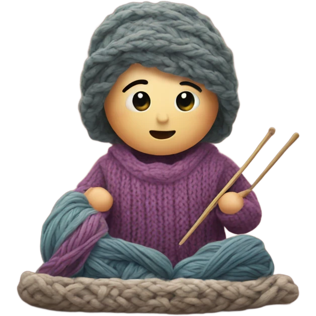 knitting emoji