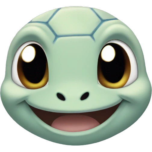 Squirtle goofy smile emoji