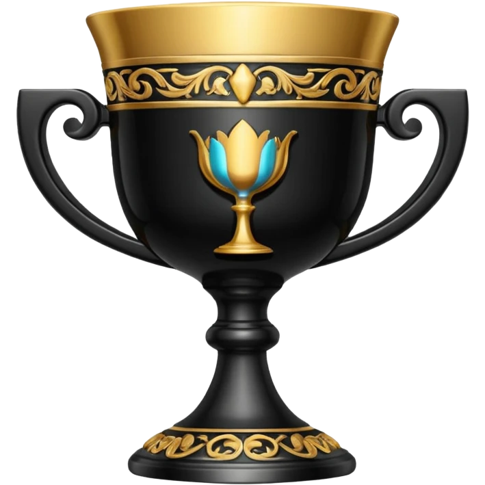 calice noir relief emoji