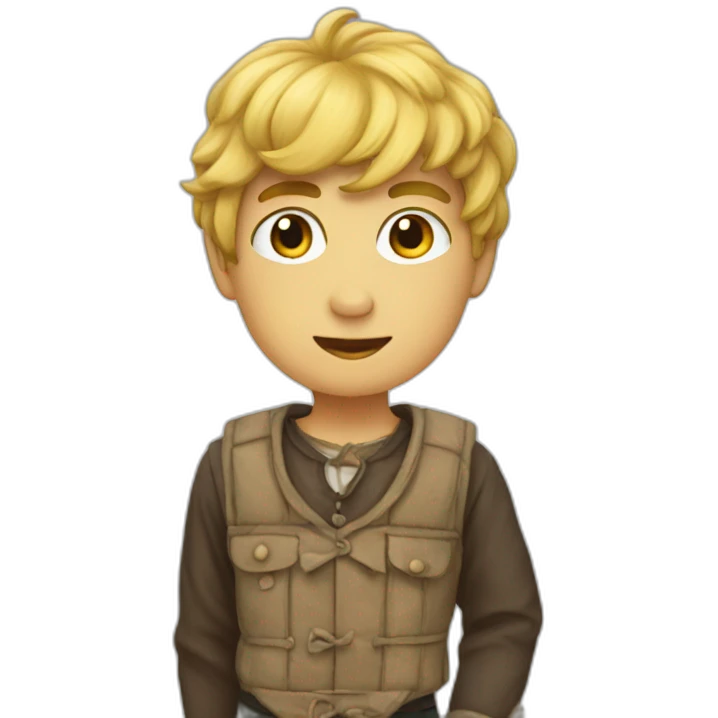 Garçon costume emoji