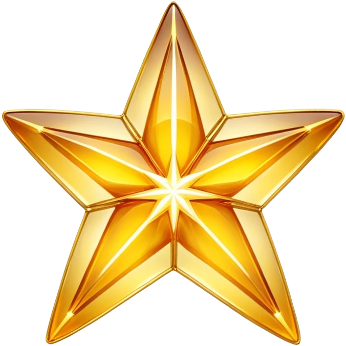 A radiant yellow dream star emerges, carefully being built by hands connecting delicate strands of golden thread and translucent panels of glowing amber glass. emoji