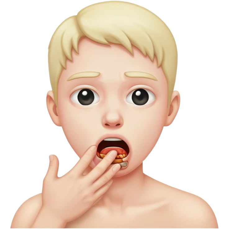 person choking themselves emoji