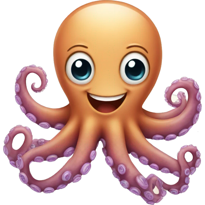 happy octopus emoji