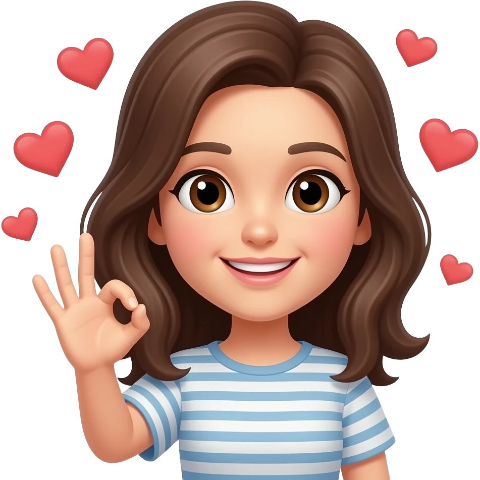 OK with hearts emoji