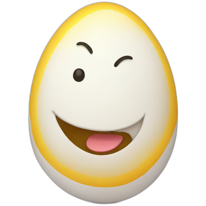 Happy egg emoji