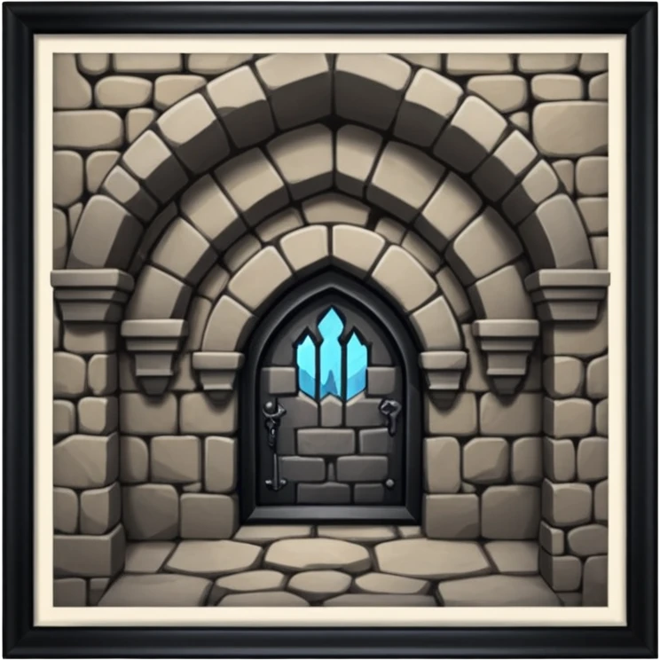 dungeon room in castle room emoji