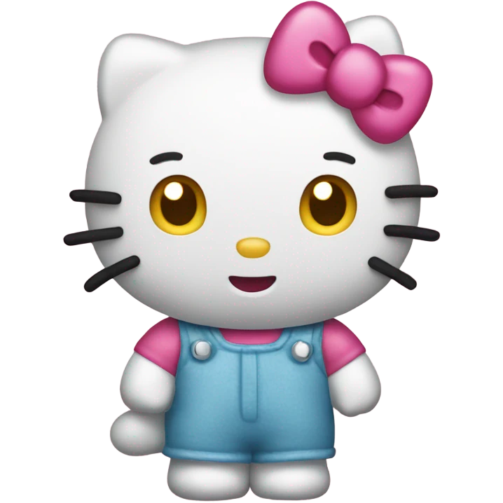 Hello kitty holding emoji