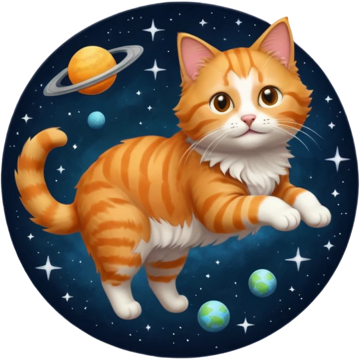 Cat in space emoji