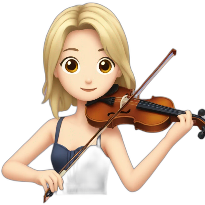 kaori miyazono playing violin emoji