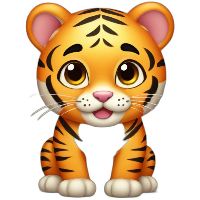 Cute little chubby Tiger emoji