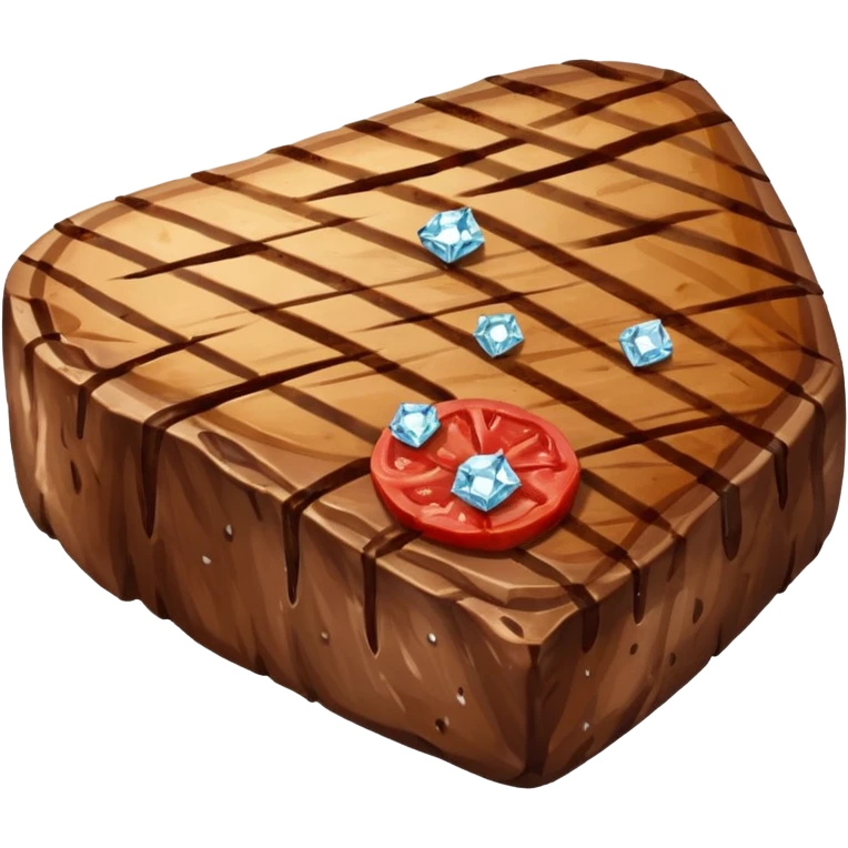 алмазный стейк, no background emoji
