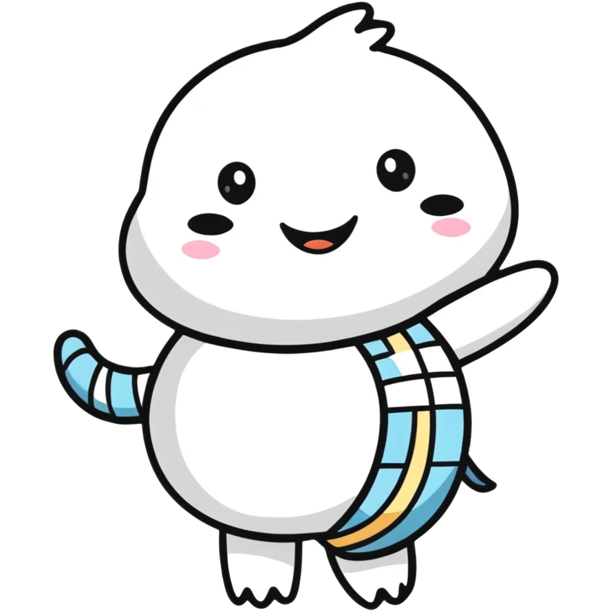 happy character celebrating emoji