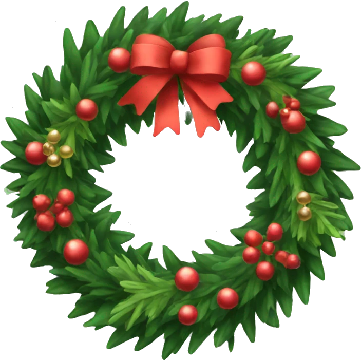 christmas wreath  emoji