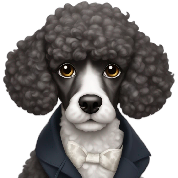 Sherlock Holmes-French Poodle emoji