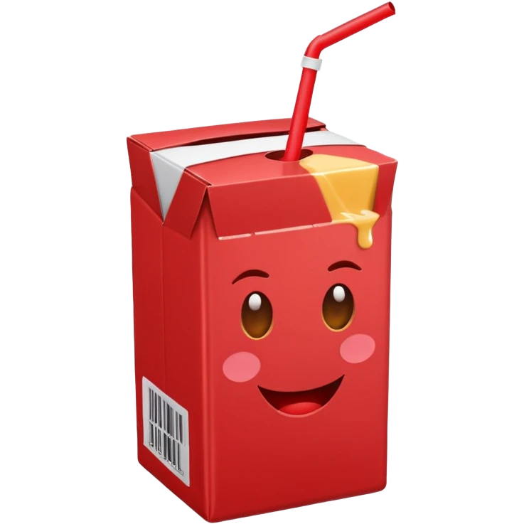 juice box RED emoji