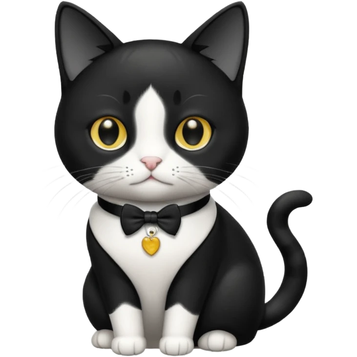 Tuxedo cat  emoji