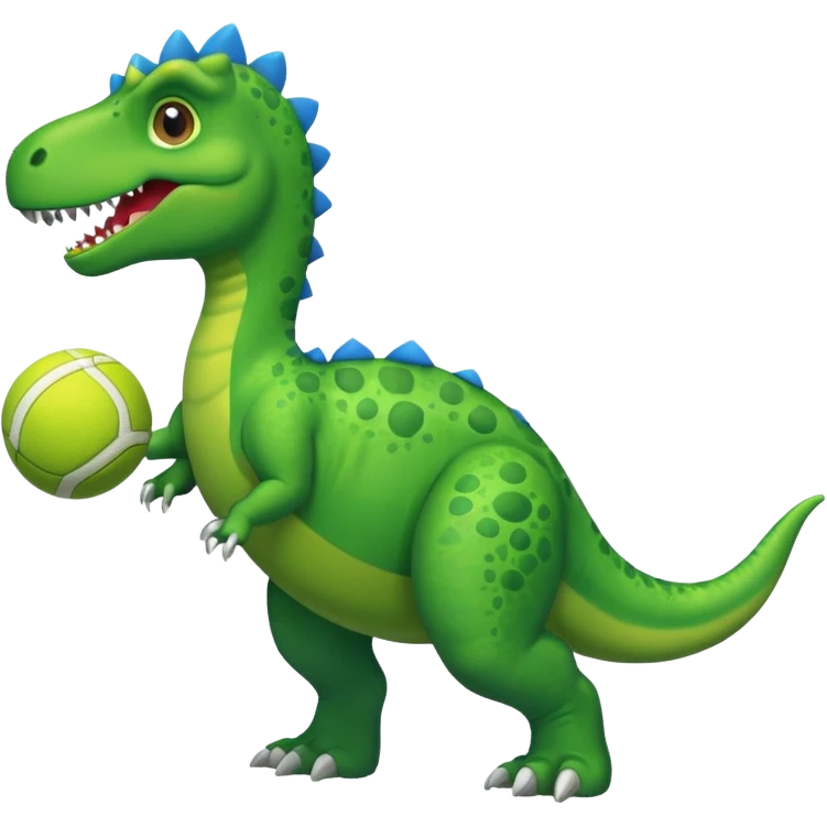 Un dinosaurio con tenis azules  emoji