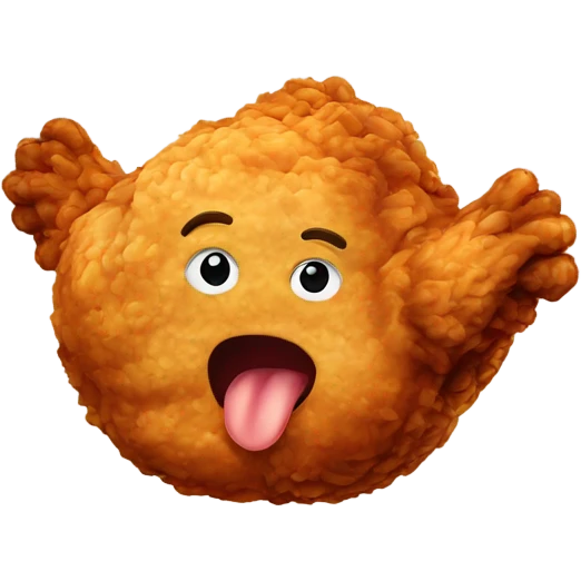 Fried chicken emoji