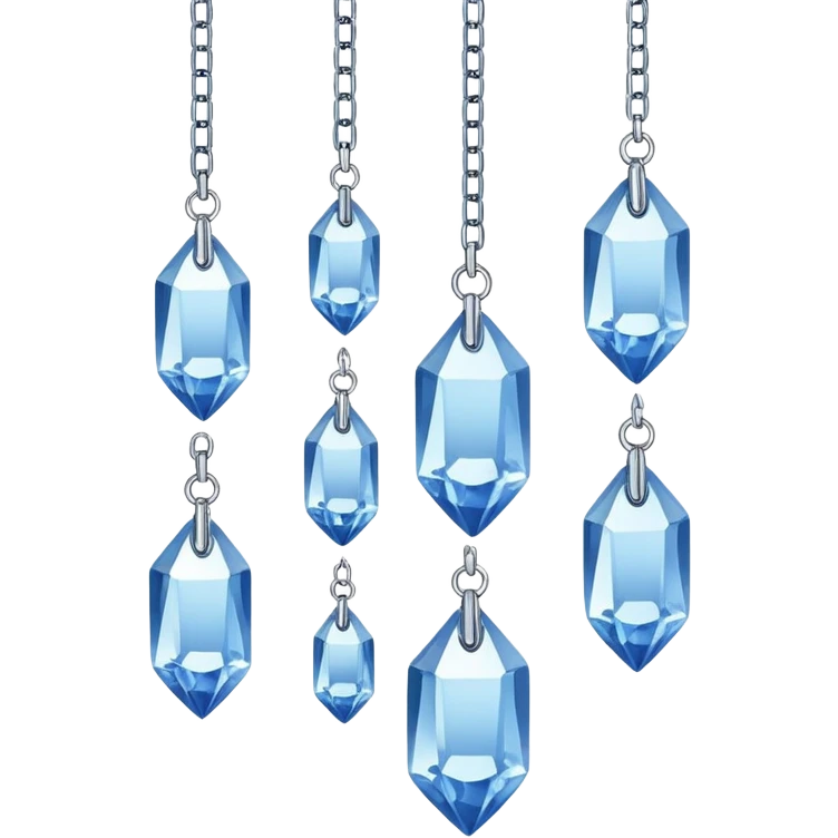 Hanging crystals emoji
