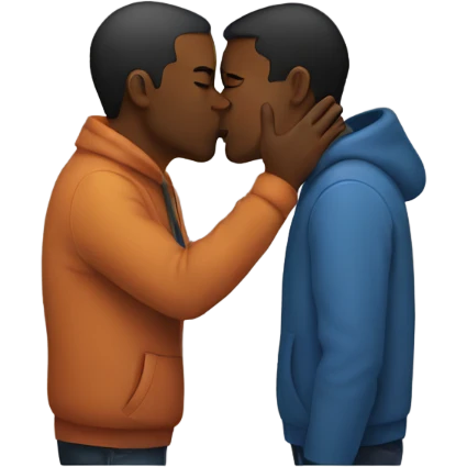 people kissing emoji
