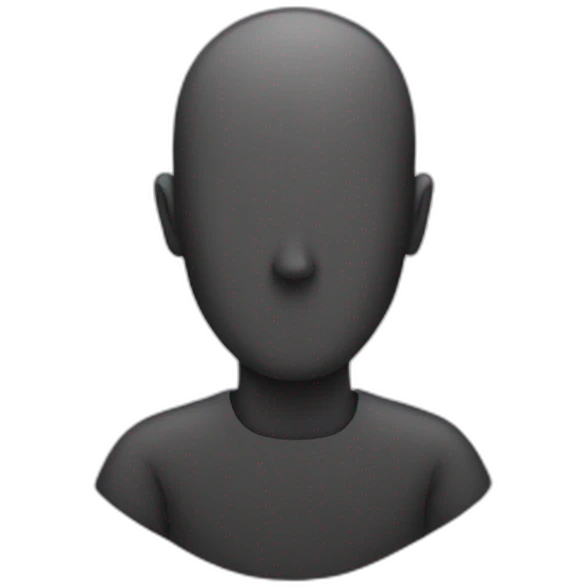 Faceless man emoji