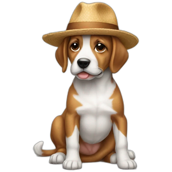Cachorro de boné  emoji