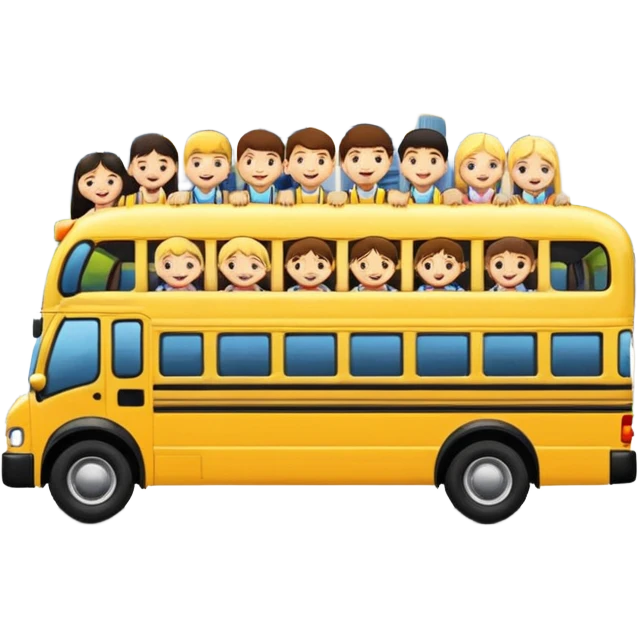 school excursion bus in singapore emoji