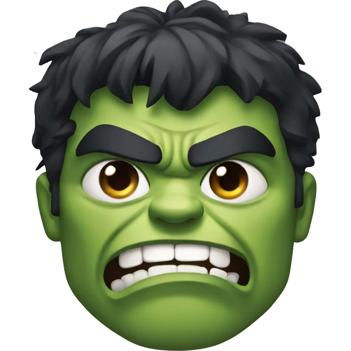 hulk with eyes angry emoji