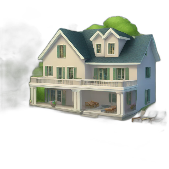 maison avec piscine emoji