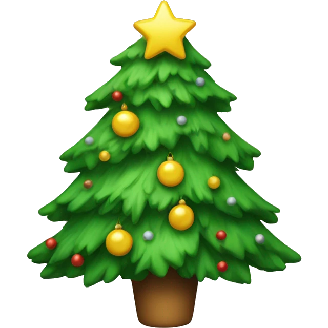 Cute Christmas tree  emoji