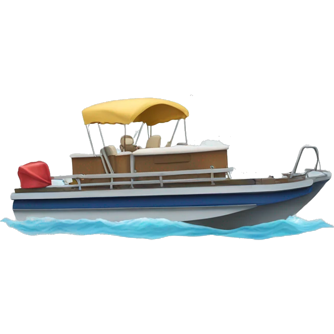 Pontoon boat emoji