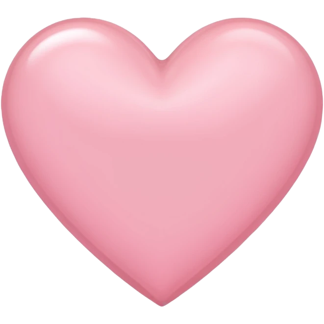 Light pink heart emoji