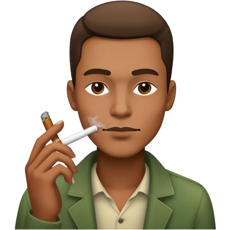 Guy smoking weed emoji