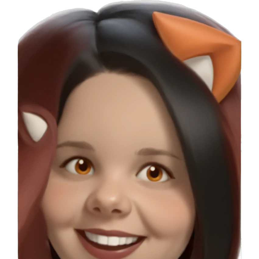 smiling girl with fox ears emoji