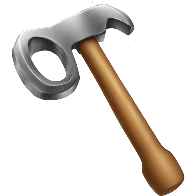 hammer and mechanical key emoji