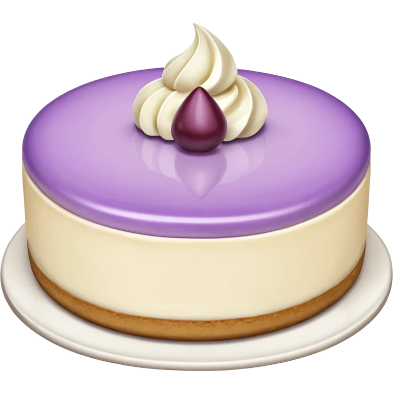 cheesecake with lilac hint emoji