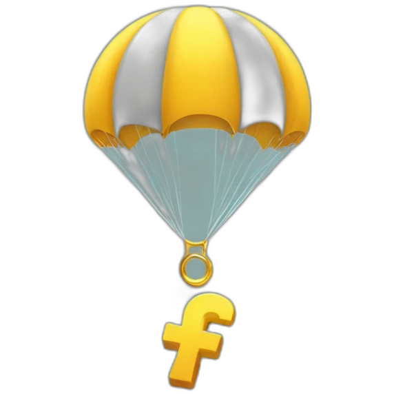 parachute and cryptotoken emoji