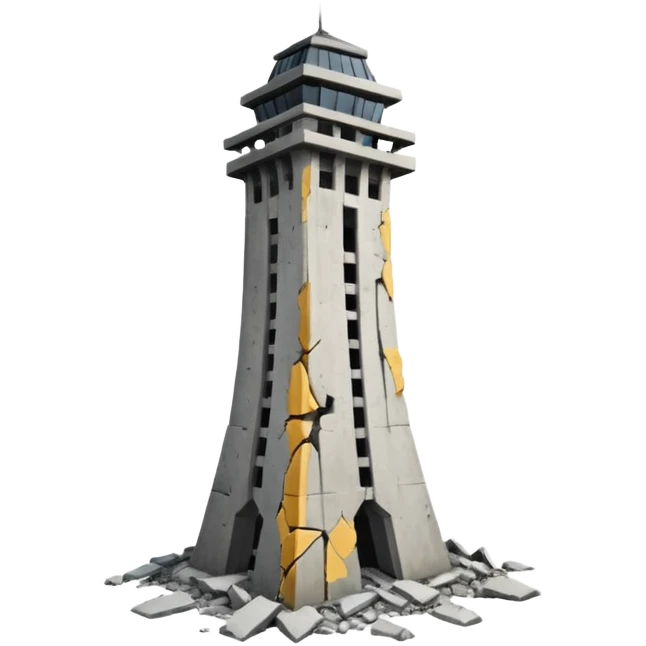 Uçak çarpan kule emoji